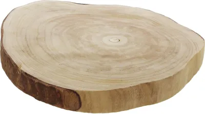 Image de Disque décoratif Wood Ø 40cm Disque d'arbre - Planche de service