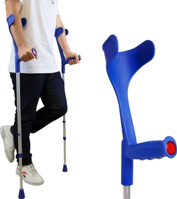 Produktbild von Ergonomische Unterarmgehstützen - Verstellbare Gehstützen für Erwachsene, Leicht und Langlebig - Für Genesung und Mobilität