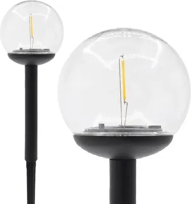 Obrázok produktu pre Solárna okrasná guľová lampa 10x34,5cm
