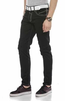 Produktbild von CD585 Herren bequeme Jeans mit cooler Stickerei