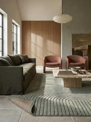 Teppich Grün rechteckig Editorial Styling_#sku_BARK69186-BARK69187-BARK69188-BARK69189-BARK69190#