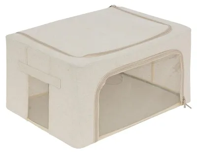 Produktbild von Aufbewahrungstasche für Bettdecken groß Five® - Dressy+ - Beige - Zusammenklappbar