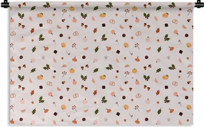 Produktbild von MuchoWow® Wandteppich Wandbehang Winter - Weihnachten - Mistelzweig 60x40 cm Tapisserie Dekoration Wandtuch - Wanddekorationen