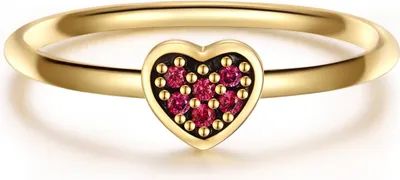 Produktbild von Glanzstücke München Ring Herz Sterling Silber Zirkonia 50084019 56
