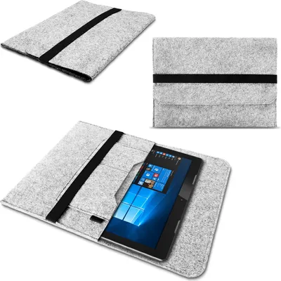 Produktbild von Tablet Tasche für Blackview Tab 18 Schutzhülle Case Tasche Filz CoverFarbe:Hellgrau
