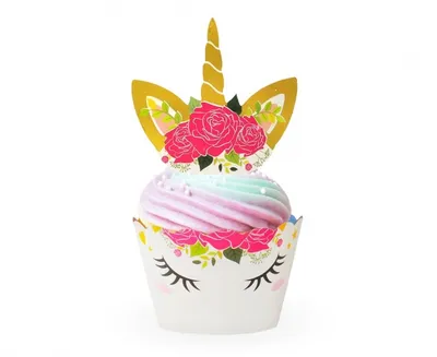 Produktbild von Einhorn 12 Muffin / Cupcake Sets