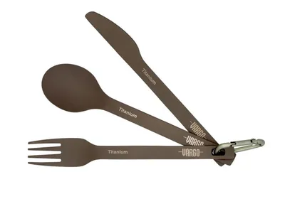 Produktbild von Vargo Titan-Besteckset 'ULV' matt