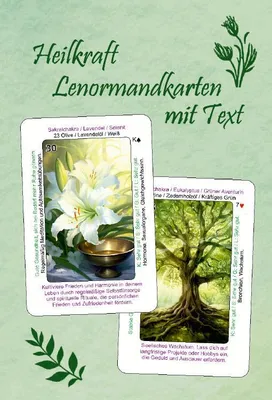 Produktbild von Heilkraft Lenormandkarten mit Text