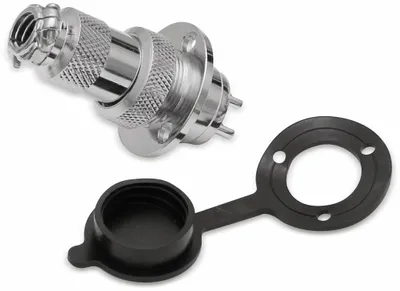Zdjęcie produktu dla Wtyczka wysokoprądowa do zabudowy, 2-stykowa, Ø 19 mm, z zaślepką