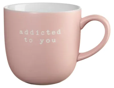 Zdjęcie produktu dla ASA Selection Hey! Kubek z uchwytem „addicted to you” 350 ml, opakowanie 1 sztuka