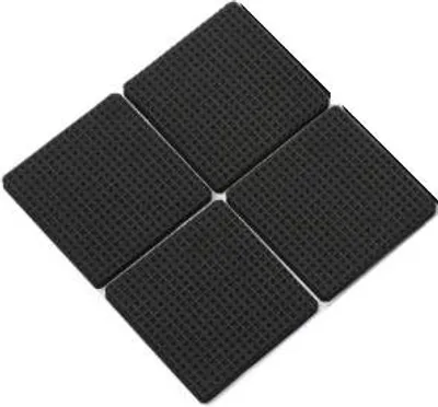 Immagine prodotto di Feltro autoadesivo per mobili - Sottobicchieri antiscivolo e antigraffio - Protezioni per pavimenti - Quadrato 4 pezzi 4,5 cm