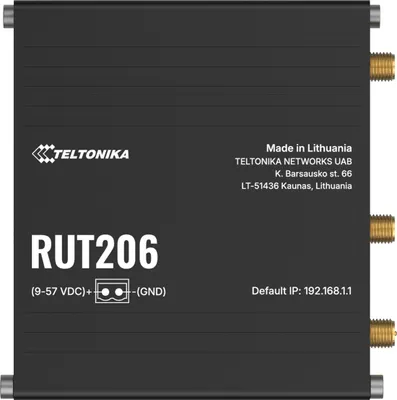 Zdjęcie produktu dla Teltonika RUT206 Router bezprzewodowy, 4G, WI-FI 4, 1xWAN, 1xLAN