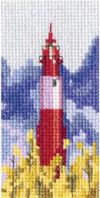 Produktbild von RTO Kreuzstich Set "Leuchtturm" EH370, Zählmuster, 5,5x10,5 cm