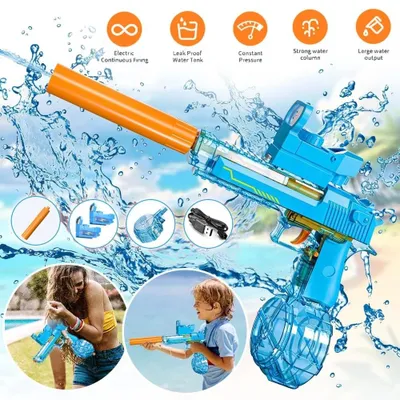Produktbild von Elektrische Wasserpistole Erwachsene Kinder Wasserspritzpistole Wasser Pistole