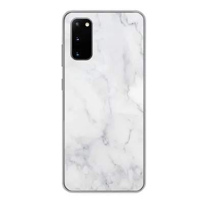 Produktbild von MuchoWow® Handyhülle Schutzhülle Hülle für Samsung Galaxy S20 Marmor - Weiß - Grau - Luxus - Marmoroptik - Stein Silikon Softcase Handy Hülle - Bild