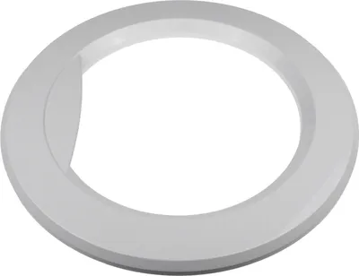 A white circular ring with a beveled edge, likely a component or accessory.