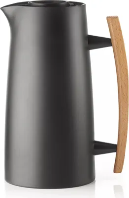 Thermische Kanne 1 L, Schwarz, 18,3x13x25 cm, doppelwandig
