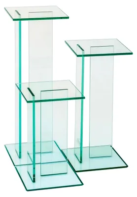 Produktbild von Beistelltisch in Klarglas, 25x41x25cm (BxHxT)