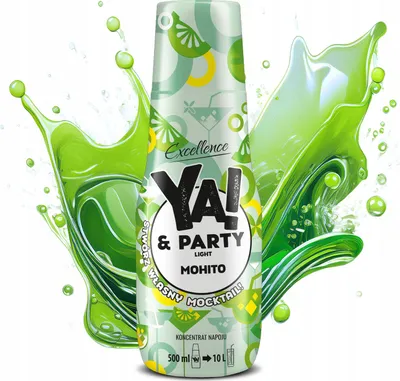 Zdjęcie produktu dla YA!&PARTY LIGHT MOHITO bezalkoholowy koncentrat napoju 500 ml