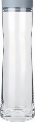 Obrázek produktu pro Blomus karafa na vodu SPLASH, karafa, leštěná nerezová ocel, čiré sklo, silikon, Sharkskin, 1 l, 63787