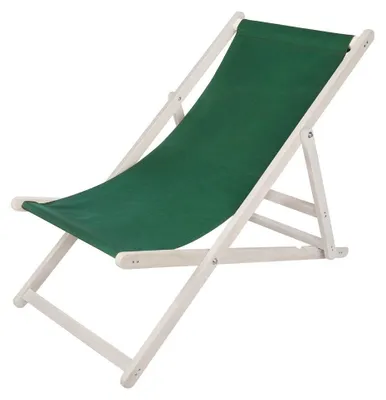 Produktbild von Liegestuhl Strandliege Weiß Gartenliege Klappbar Sonnenliege Strandstuhl Grün