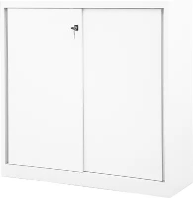 Produktbild von Bisley Schiebetürenschrank ECO - Farbe: Verkehrsweiß