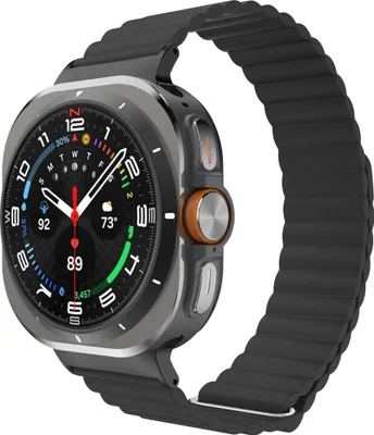 Produktbild von Cazy Uhrenarmband geeignet für Samsung Galaxy Watch Band (Magfit) – Smartwatch-Armbänder – Universelles Armband geeignet für Samsung Galaxy Watch Ultra (2024 / 2025) - Schwarz