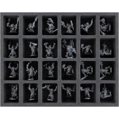 Immagine prodotto di Inserto in schiuma per Orchi con 24 scomparti per miniature
