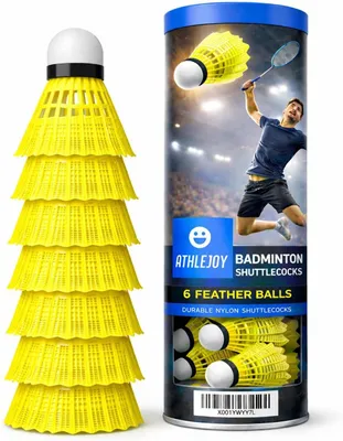 Obrázok produktu pre 6x badmintonové loptičky – na tréning a súťaže – badmintonové loptičky na použitie vonku aj v hale