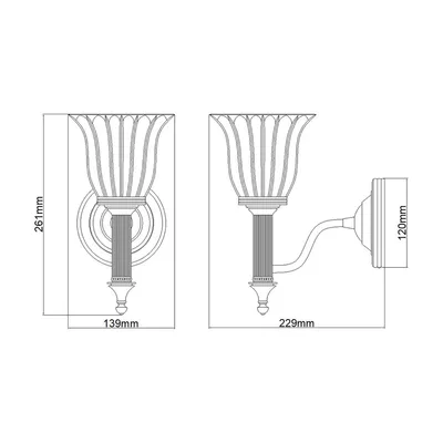 Produktbild von Elstead Carroll LED Wandleuchte G9 Poliertes Nickel IP44