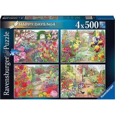 Immagine prodotto di Puzzle RAVENSBURGER Giardini belli 4x500 pezzi