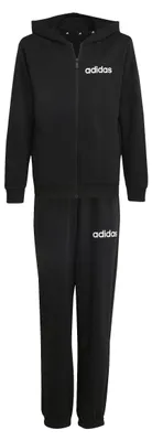 Produktbild von adidas Unisex Kinder Essentials Linear Track Suit, black/white, 15-16 Years
