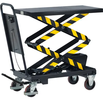 Produktbild von fetra 6836, Stahl, Transportwagen, Grau, 300 kg, 4 Rad/Räder, Polyurethan