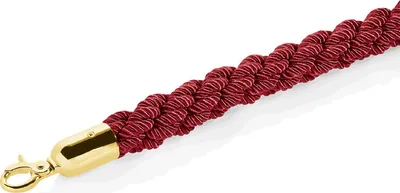 Produktbild von 2x Verbindungskordel 2,5 m für Abgrenzungspfosten Classic, Edelstahl rot / gold