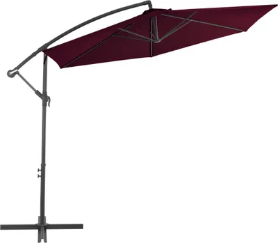 Produktbild von vidaXL Ampelschirm mit Aluminium-Mast 300 cm Bordeauxrot