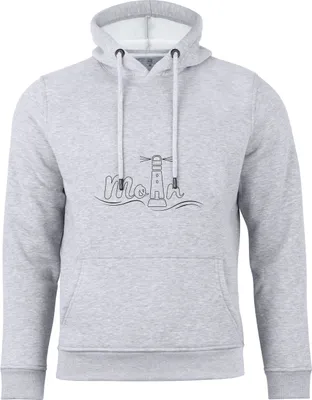 Produktbild von Cotton Prime® Kapuzensweatshirt Leuchtturm - Moin XXL grau