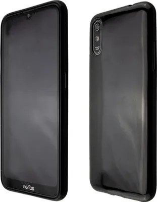 Immagine prodotto di caseroxx custodia protettiva in TPU compatibile con Neffos C9 Max, custodia in gomma per cellulare nera