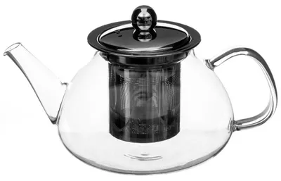 Produktbild von Krug Teekanne Glaskrug Glaskanne Secret De Gourmet TEA TIME mit Sieb 850 ml HOMLA
