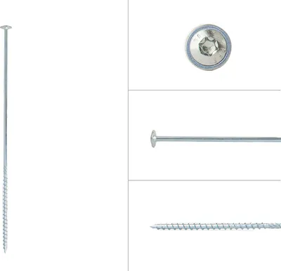 Produktbild von Tellerkopfschrauben Verzinkt 6 x 280 mm Torx 30 - Schachtel 50 Stück