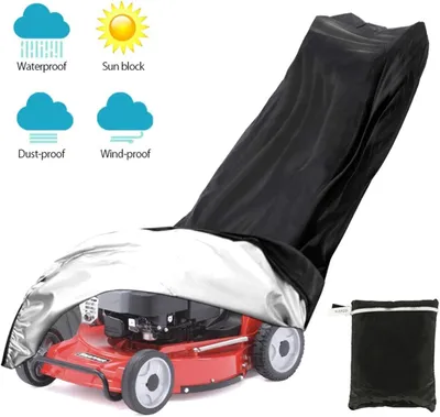 Produktbild von Rasenmäher Abdeckplane Abdeckhaube Abdeckung Rasenmäher 210D Oxford Wasserdichtes,  Für Rasentraktor Staubschutz Wetterschutz Cover Hülle