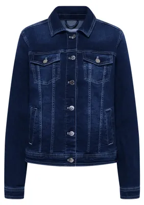 Produktbild von Cecil (304) Style NOS Denim Jacket, mid blue wash 10281 10281 XL