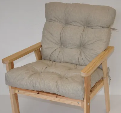 Produktbild von Polster für Gartenstuhl , Liegestuhl , Schaukelstuhl Nordic , Niedriglehner Auflage , Gr. 100 x 55 cm , Colore Grigio tenue (Soft grau)