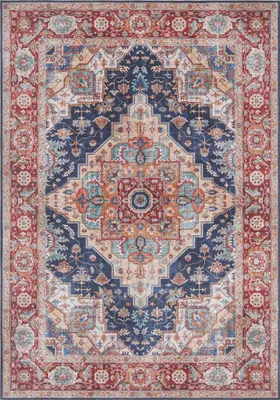 Produktbild von Hanse Home Asmar Kurzflor Teppich Sylla Indigoblau