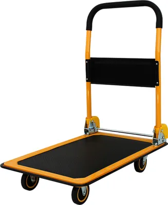 Produktbild von pavo Stahl-Plattformwagen Tragkraft: 300 kg schwarz/orange