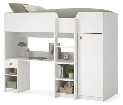 Produktbild von Laliso - Schlafzimmer Set, 203x104x150h cm Weiß, eine Schublade