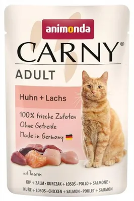 Produktbild von ANIMONDA Carny Adult Chicken and salmon - nassfutter für Katzen - 85g