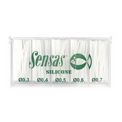 Produktbild von Sensas Silikonschlauch Sortimentbox transparent Fein