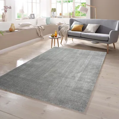 Image de Tapis Anthracite facile d'entretien taille robuste - 160 x 230 cm