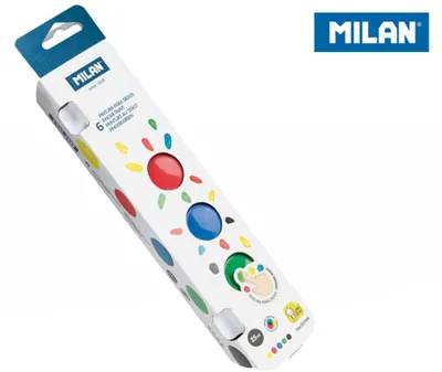 Obrázok produktu pre Farby do malowania palcami Milan 6 kolorów x 25 ml