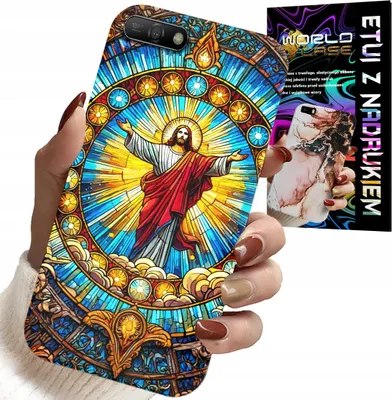 Produktbild von Fall Für Huawei Y6 2018 - Jesus Christentum Religion + Glas